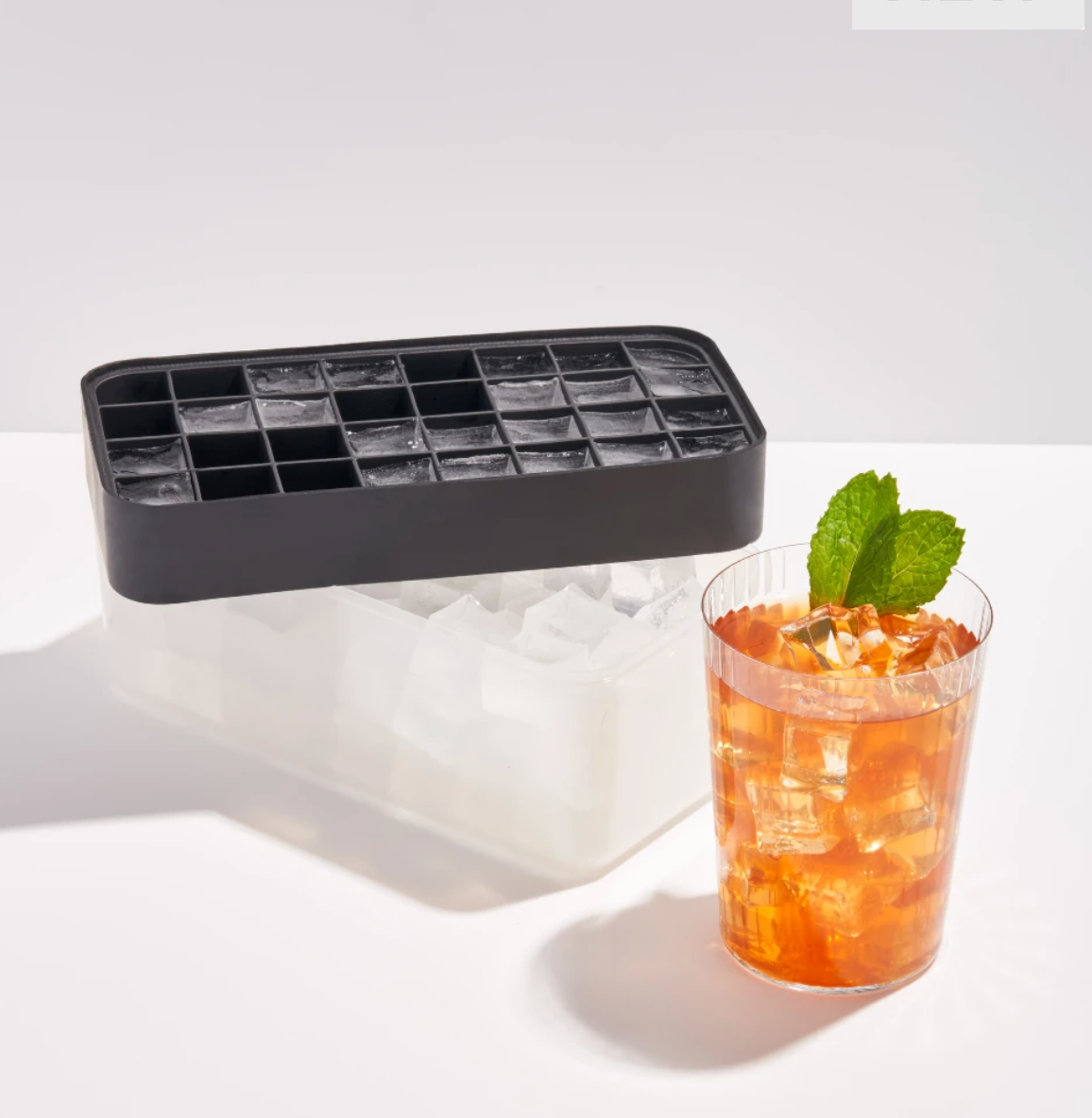  W&P Peak Silicone Extra Large Cube Ice Tray w/ Protective Lid, White, Easy to Remove Ice Cubes, Food Grade Premium Silicone
